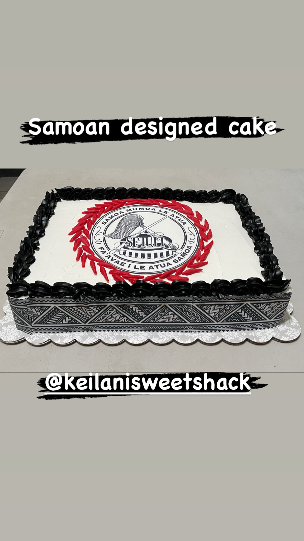 Samoan birthday cake