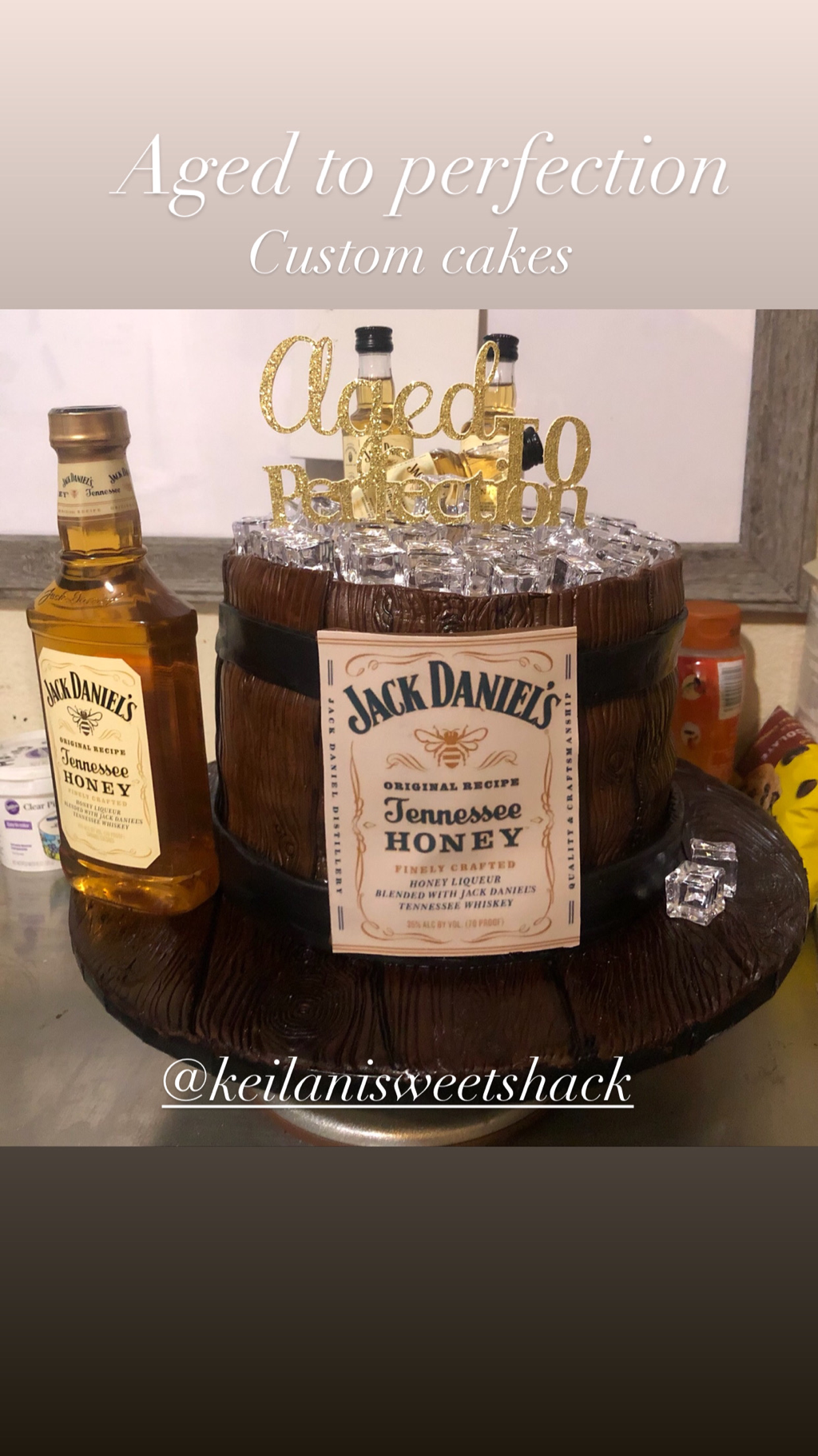 Jack Daniel’s Tennessee Honey birthday cake